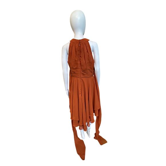 Anya Women's Halterneck Chiffon Knee-Length Wedding Guest Dress Size 12 wom3002 - Picture 7 of 10